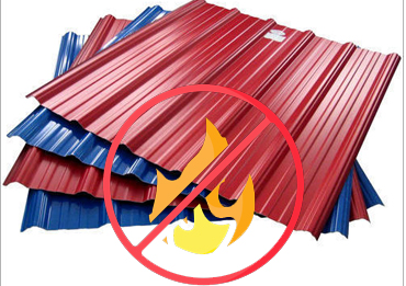 fireproof metal roofing for sales