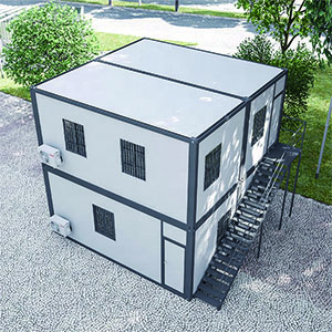 Detachable flat pack container house