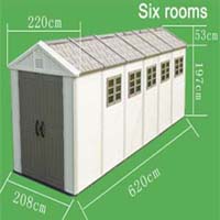 six rooms for shed