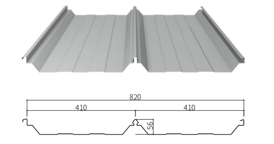 YX56-410-820 Corrugated Sheet