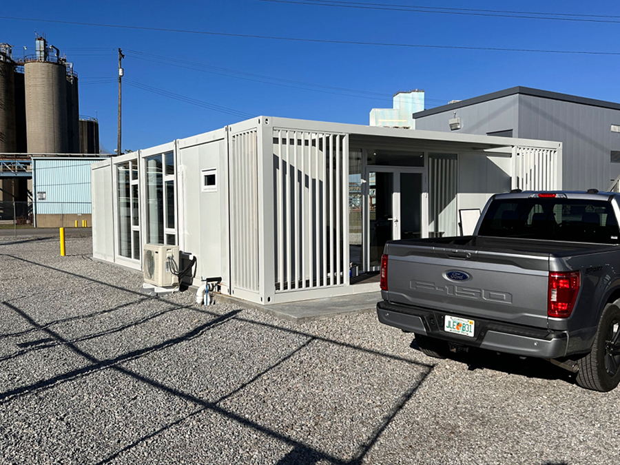 Exterior of the Reception building