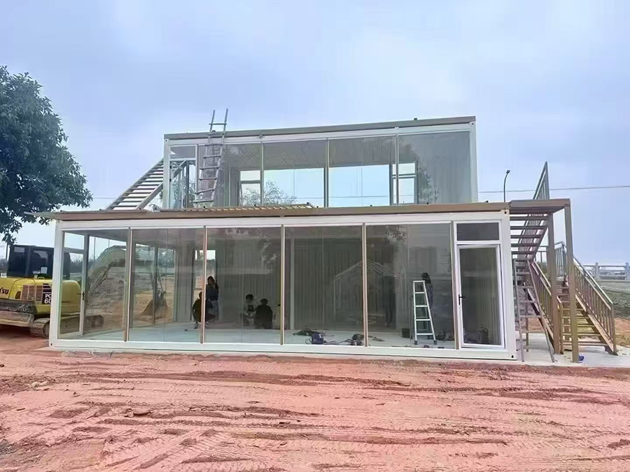 Container house installation process