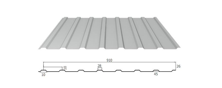 YX10-130-910(1040) Corrugated Sheet