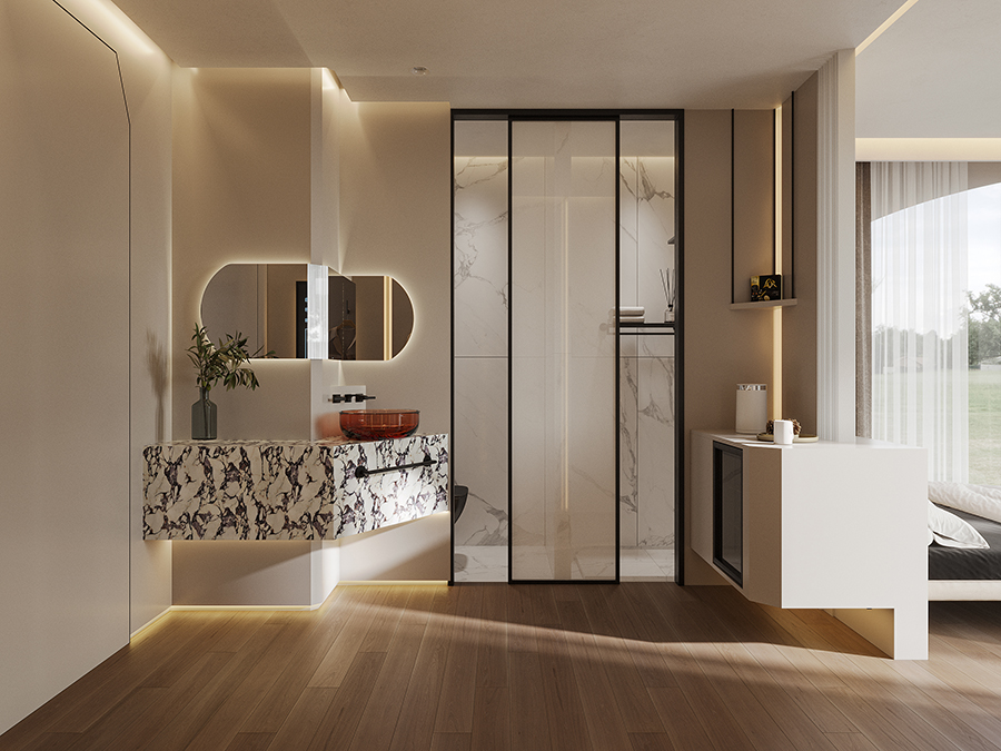 space capsule house internal decoration