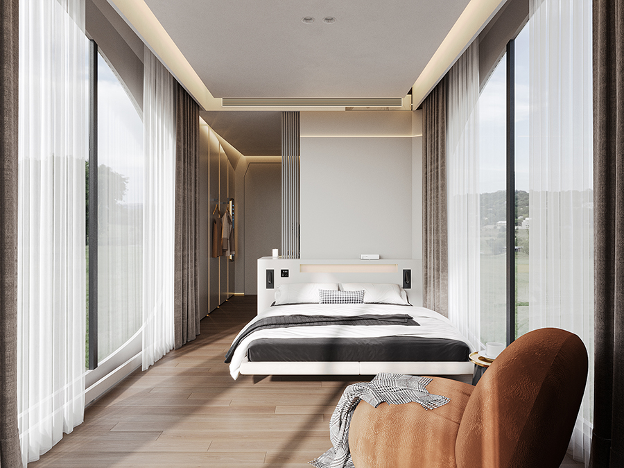 space capsule house internal decoration