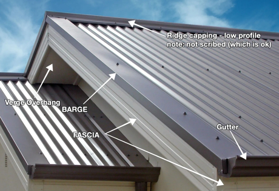 Roof flashing position