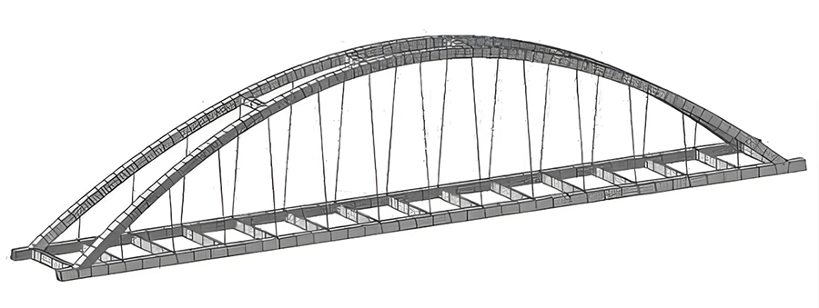 Prefabricated steel structure bridge 