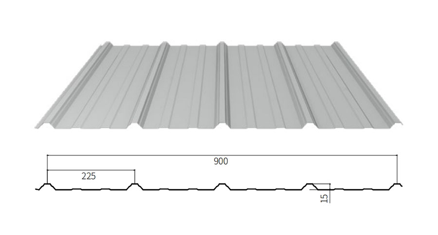 YX15-225-900 Corrugated Sheet