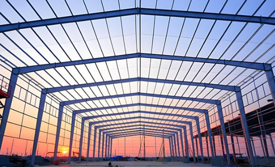 Prefabricated steel warehouse