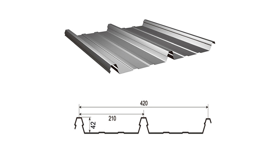 YX42-210-420 profiled sheet 