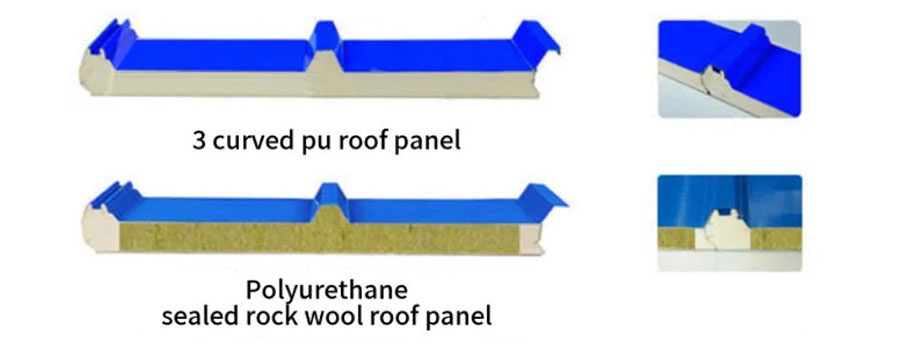 Polyurethane roof sandwich panels