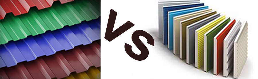 Corrugated Steel Sheet VS Sandwich Panels Corrugated Steel Sheet VS Sandwich Panels
