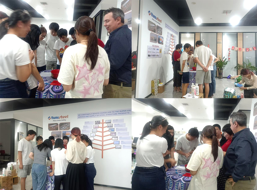 Yumisteel team enjoying the *Bobing* game