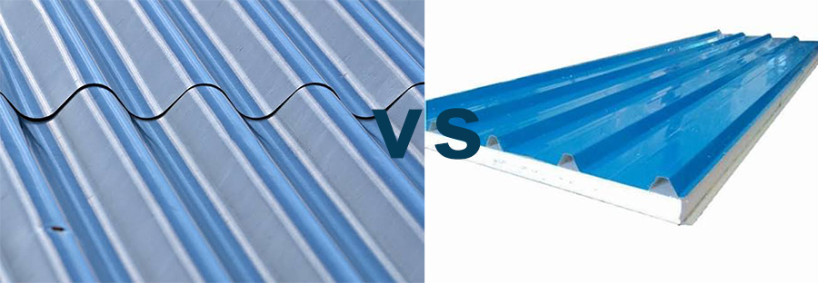 Metal Roofing vs. Sandwich Roof Panels