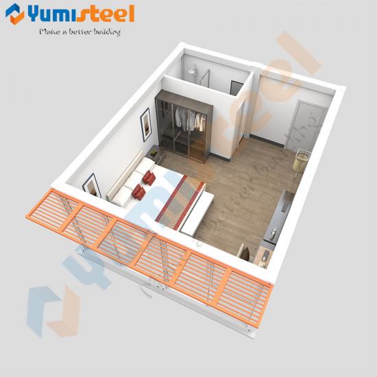 Fully self contained modular house hotel