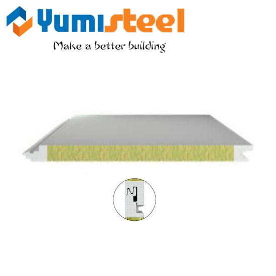 中国大手作業場および冷蔵室向けPUシールロックウール断熱サンドイッチパネルメーカー